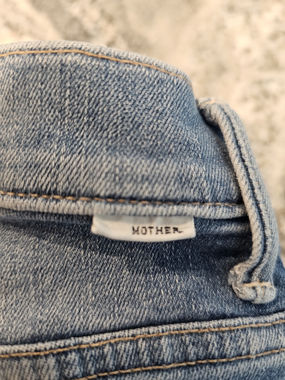 MOTHER  Light kitty Racer Stunner Zip Ankle Step Fray size 26 - Picture 2 of 11